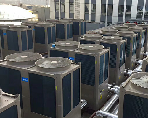 寧夏寧陽文化商業(yè)廣場超低溫空氣源熱泵機房系統(tǒng)（采暖）